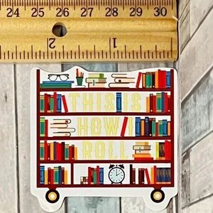 🌀10/$10🌀 Books Are My Love Language Reusable Waterproof Vinyl Sticker Decal